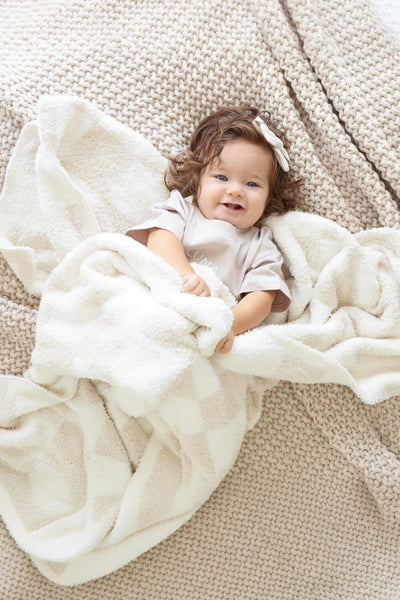 Caden Lane | CuddleLane™ Luxe Blankets - Toffee Check