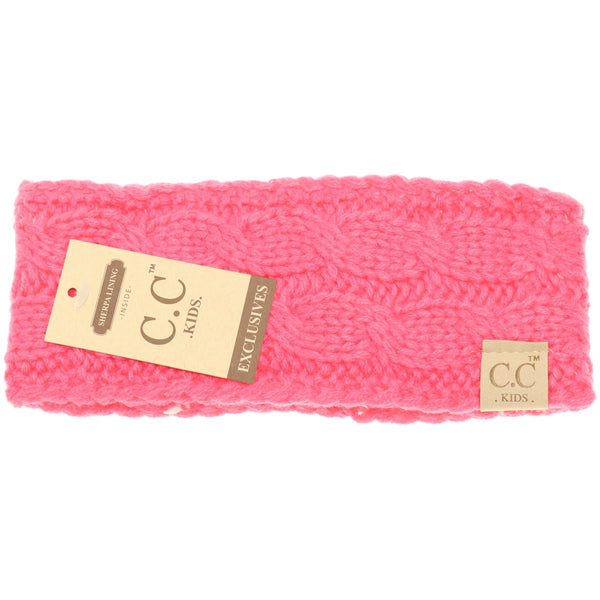 KIDS' Solid Cable Knit C.C Head Wrap | *CHOOSE YOUR COLOR*