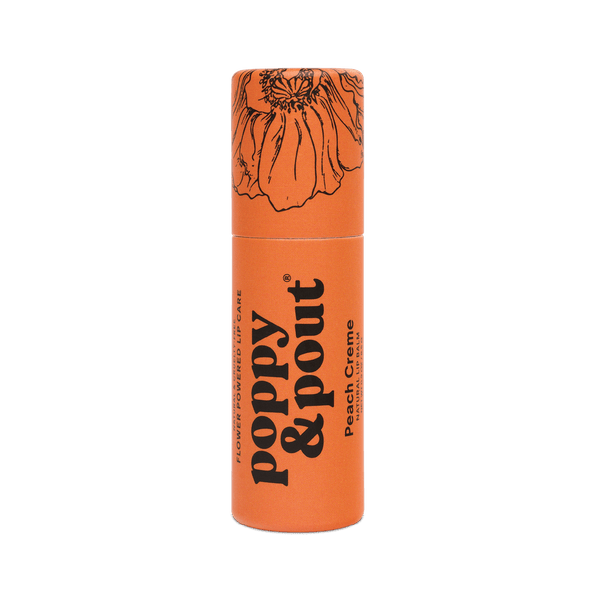 Poppy & Pout Lip Balm - Peach Creme