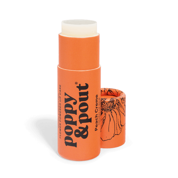 Poppy & Pout Lip Balm - Peach Creme