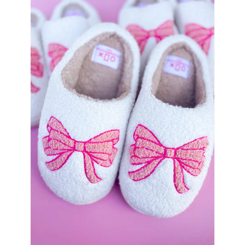 Slippers | Pink Bow