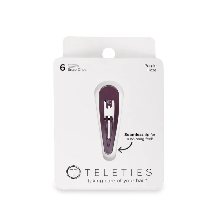 Teleties 6ct Snap Clip - Purple Haze