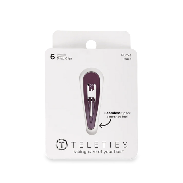 Teleties 6ct Snap Clip - Purple Haze