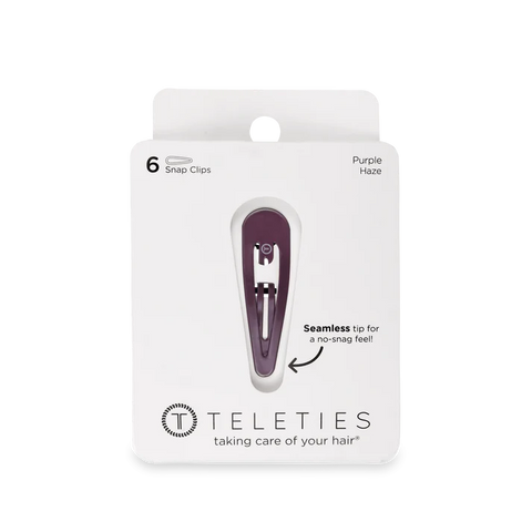 Teleties 6ct Snap Clip - Purple Haze