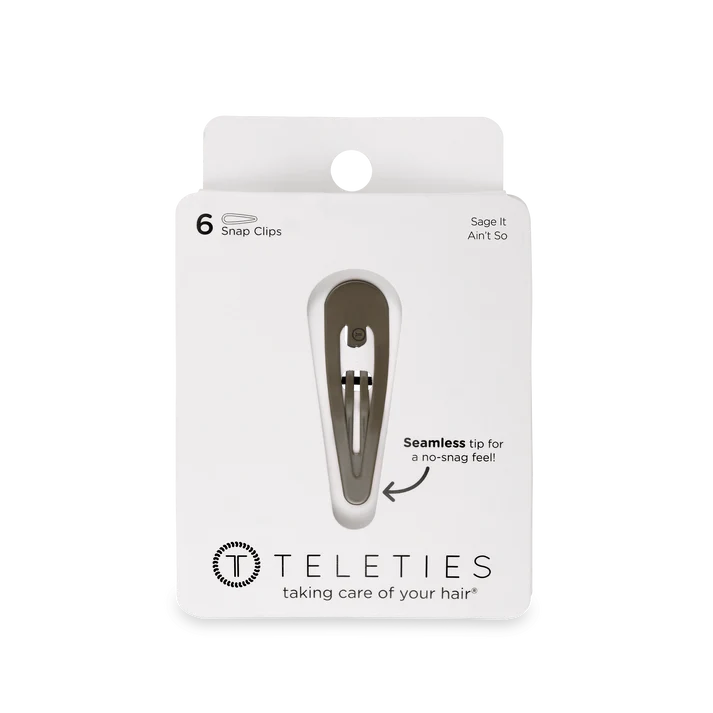 Teleties 6ct Snap Clip - Sage It Ain't So
