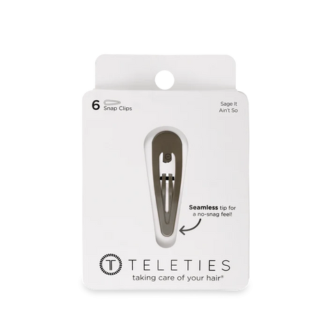 Teleties 6ct Snap Clip - Sage It Ain't So