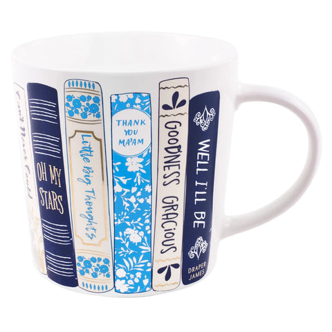 Draper James Book Stack Ceramic Mug