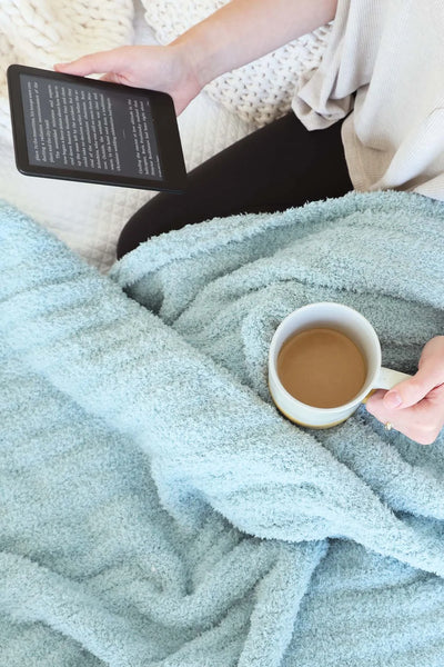 Caden Lane | CuddleLane™ Luxe Blanket - Slate Blue