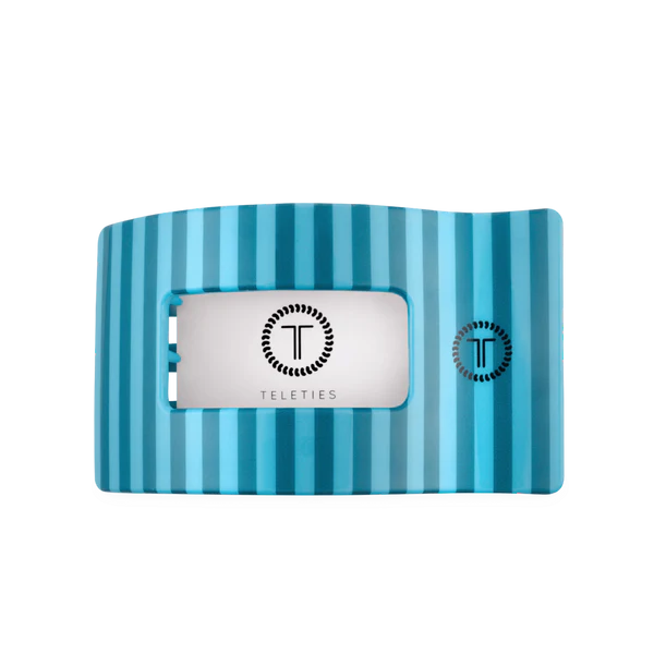 Teleties Flat Rectangle Hair Clip - Splash Zone