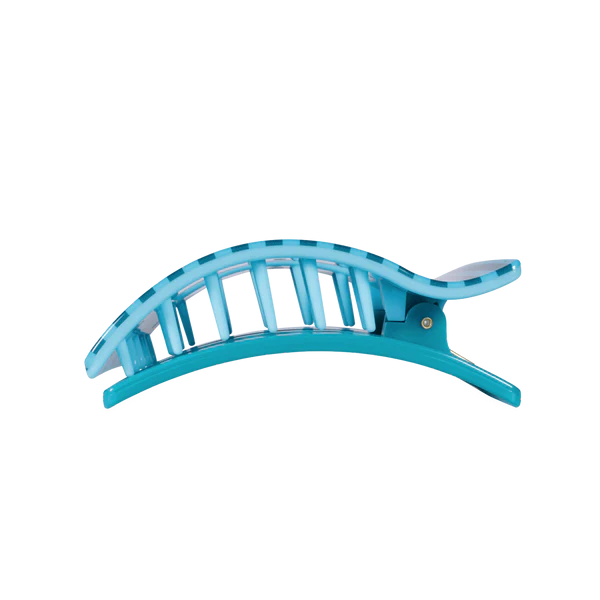 Teleties Flat Rectangle Hair Clip - Splash Zone