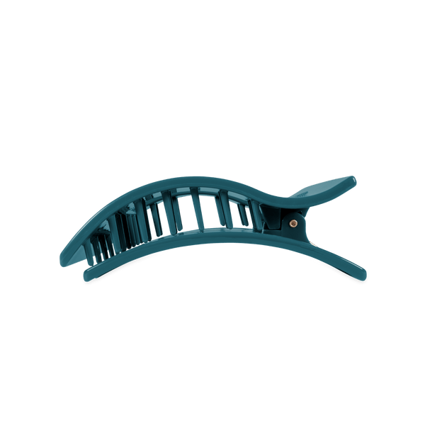 Teleties Flat Rectangle Hair Clip - Teal with It
