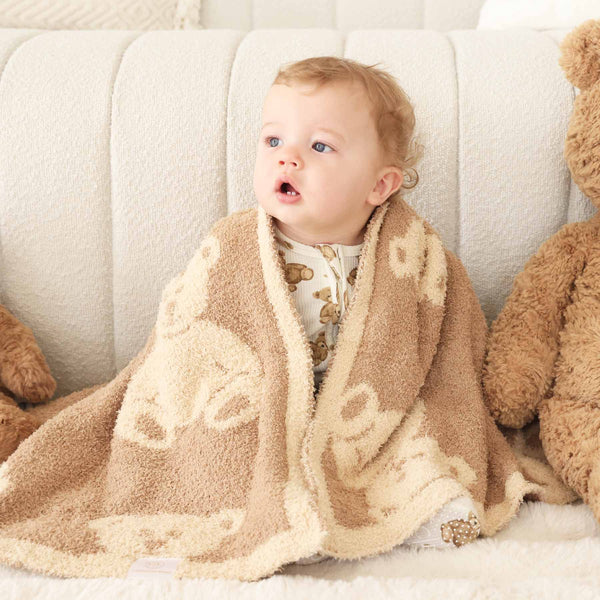 Caden Lane | CuddleLane™ Luxe Blankets - Teddy Bears