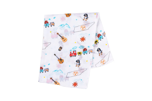 Tennessee Baby Muslin Swaddle Receiving Blanket