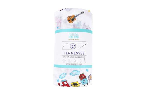 Tennessee Baby Muslin Swaddle Receiving Blanket