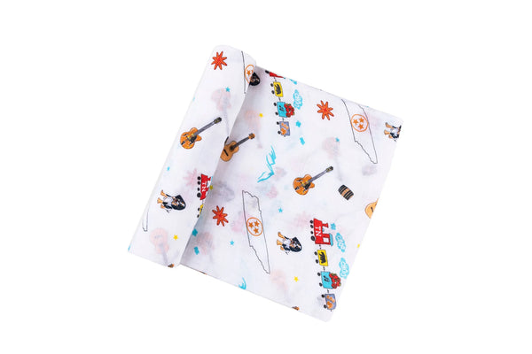 Tennessee Baby Muslin Swaddle Receiving Blanket