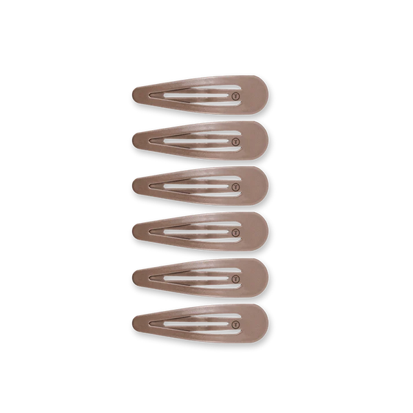 Teleties 6ct Snap Clip - Truly Taupe