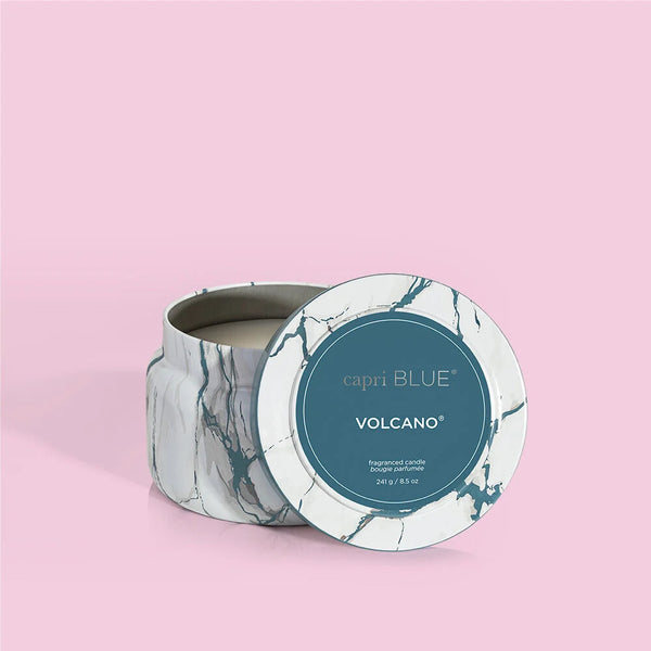 Capri Blue 8.5 oz Modern Marble Printed Travel Tin - Volcano