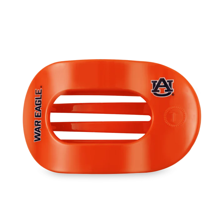 Teleties Flat Round Clip | Auburn - War Eagle!