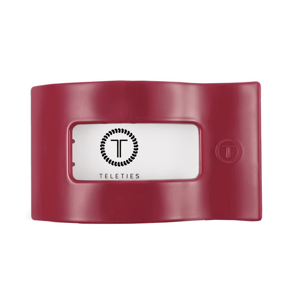 Teleties Flat Rectangle Hair Clip - Mulberry