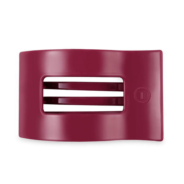 Teleties Flat Rectangle Hair Clip - Mulberry