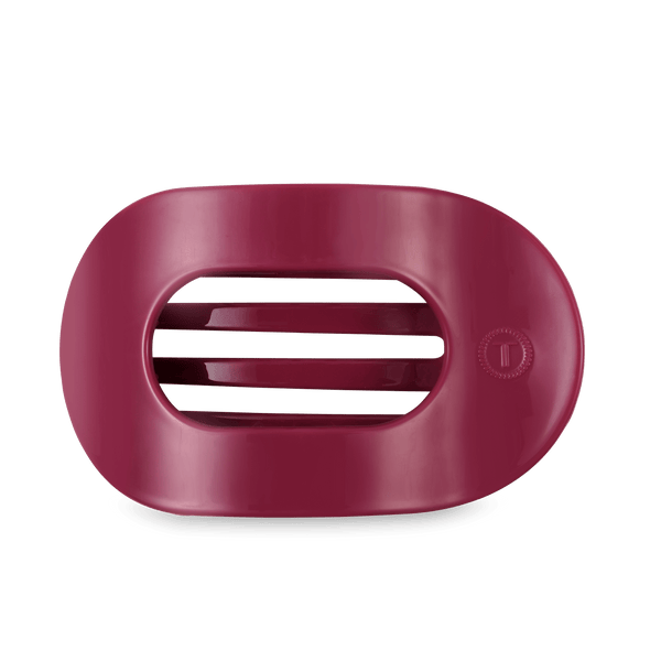 Teleties Flat Round Hair Clip - Mulberry