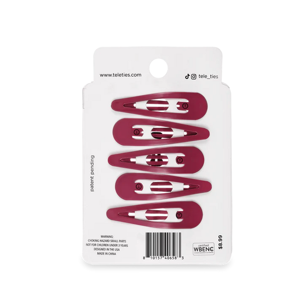 Teleties 6ct Snap Clip - Wild Side
