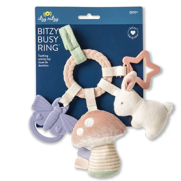 Bitzy Busy Ring™ Teething Activity Toy | Bunny