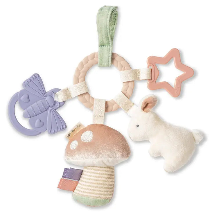 Bitzy Busy Ring™ Teething Activity Toy | Bunny