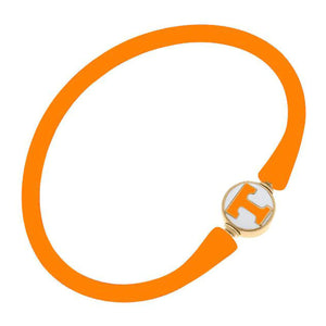 University of Tennessee Bali Silicone Bracelet in Orange & White