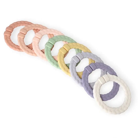 Bitzy Bespoke™ Ritzy Rings Linking Ring Set | Pastel Rainbow