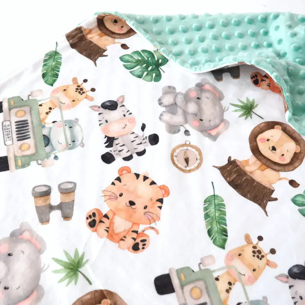 Baby + Toddler Minky Blanket | Safari