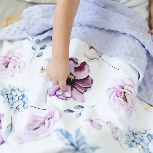 Baby + Toddler Minky Blanket | Vintage Floral