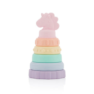 Itzy Stacker™ Silicone Stacking Toy | Unicorn