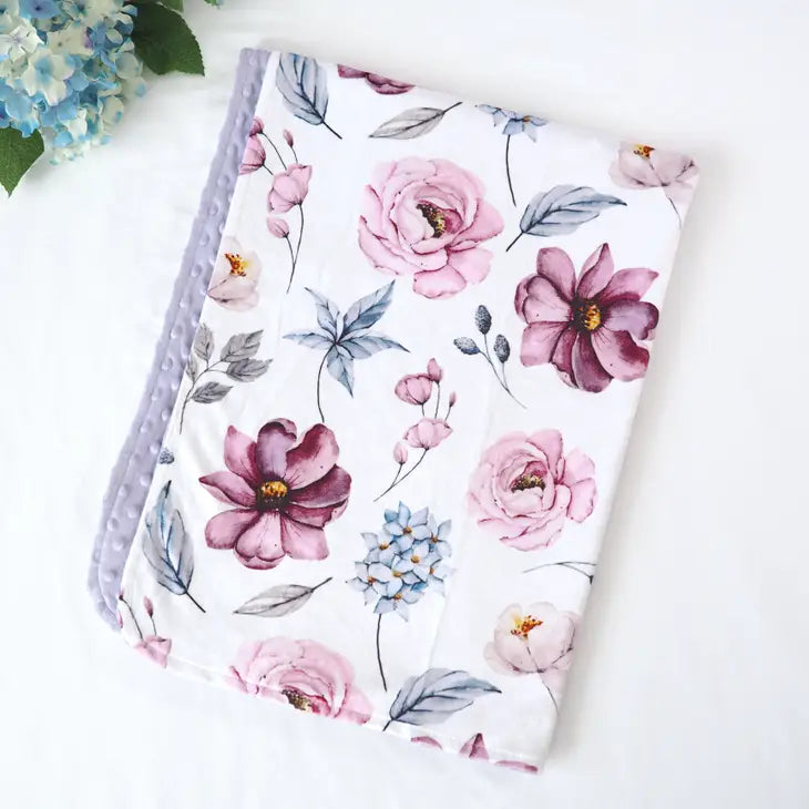 Baby + Toddler Minky Blanket | Vintage Floral