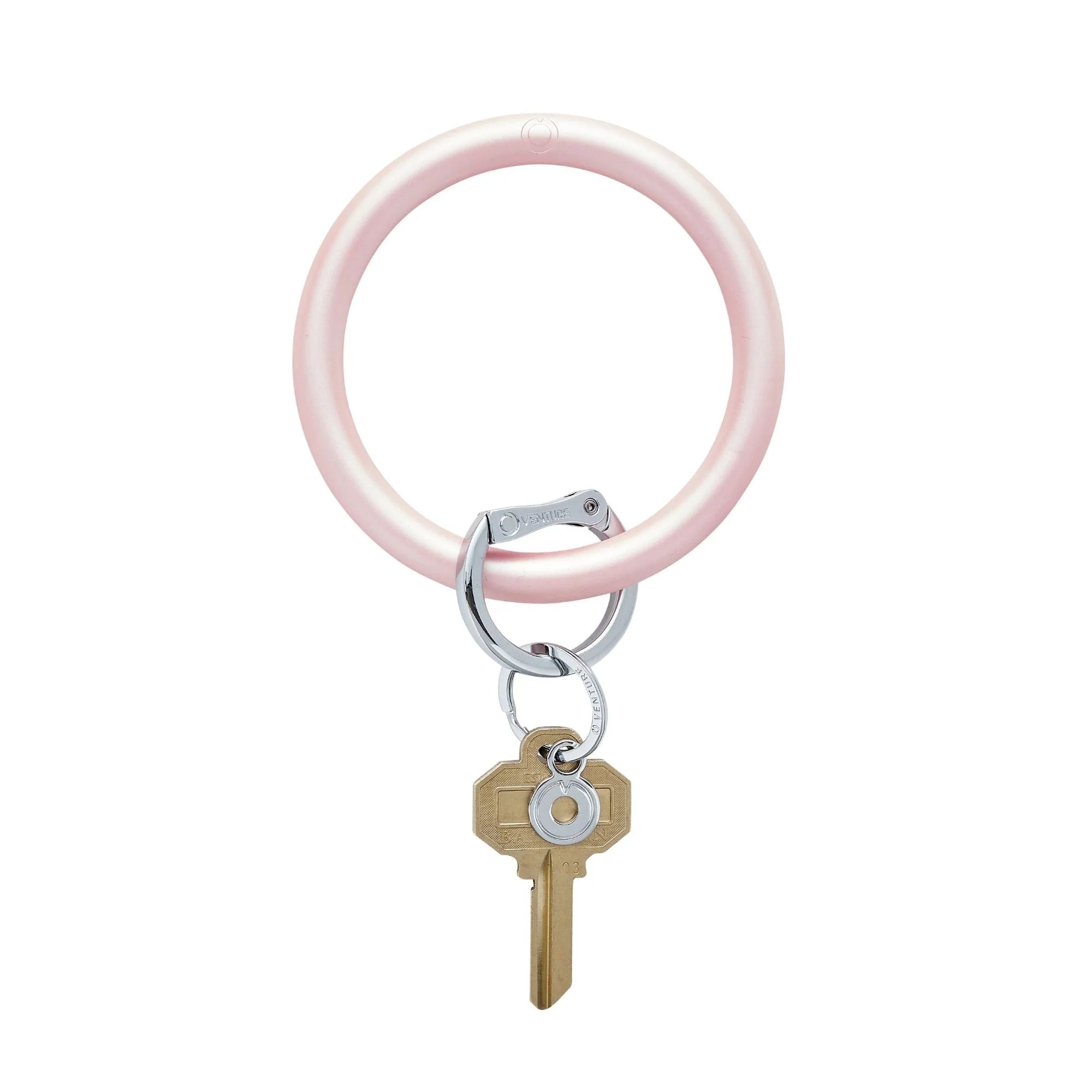 Signature Collection | Silicone Big O® Key Ring • Rosé Pearlized