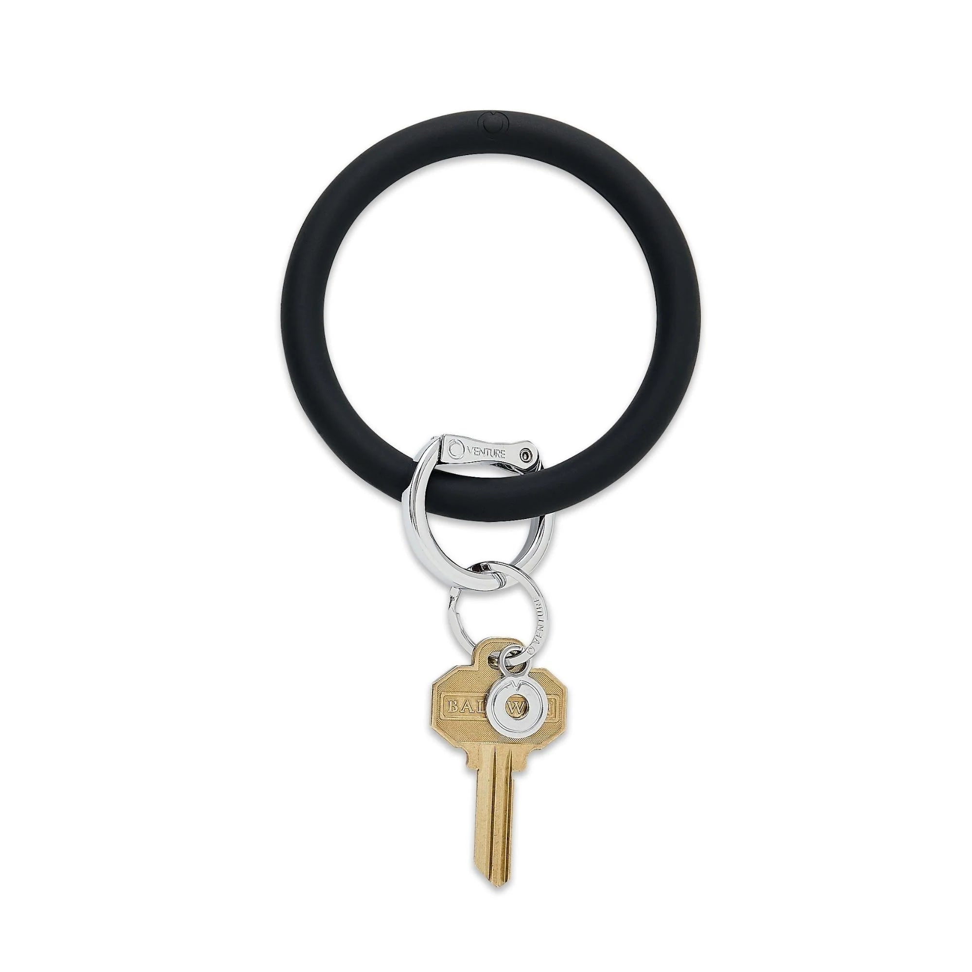 Signature Collection | Silicone Big O® Key Ring • Back in Black