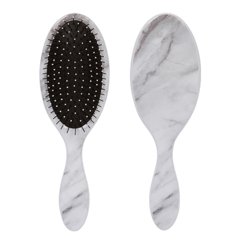 WET-N-DRY DETANGLING HAIR BRUSH | BLACK + WHITE MARBLE