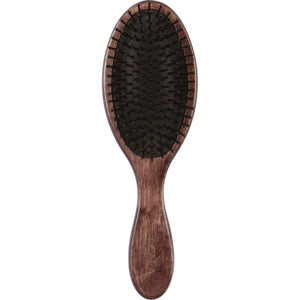 MEN'S OVAL HAIR BRUSH | DARK WOOD