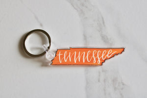 Orange Tennessee Keychain