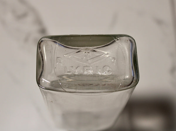 Early 1900s Illinois Glass Company LYRIC Medicine Bottle