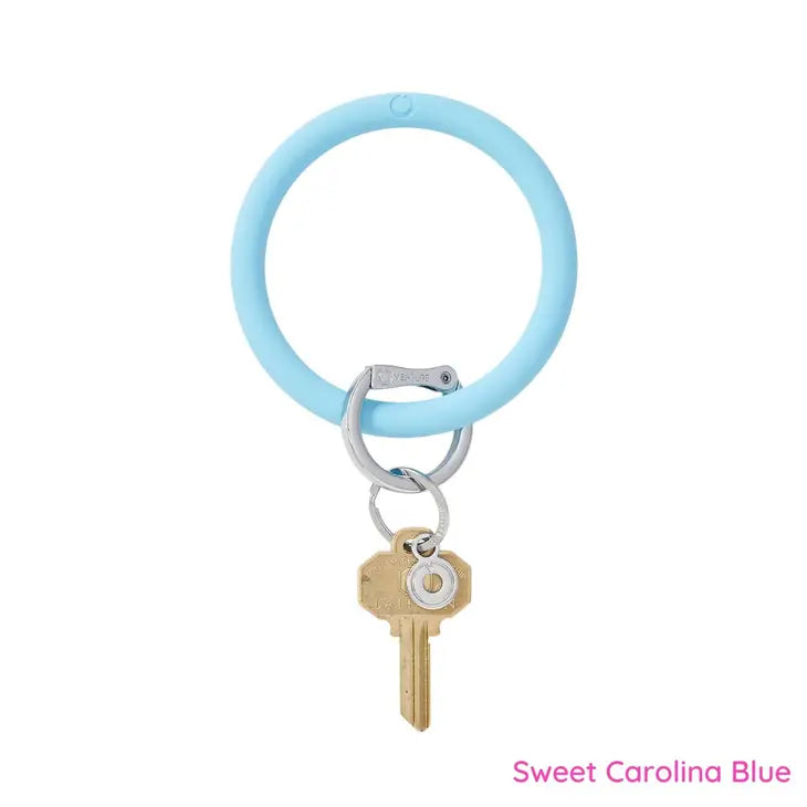 Signature Collection | Silicone Big O® Key Ring • Sweet Carolina Blue