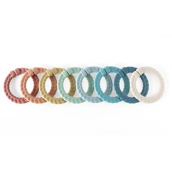 Bitzy Bespoke™ Ritzy Rings Linking Ring Set | Neutral Rainbow